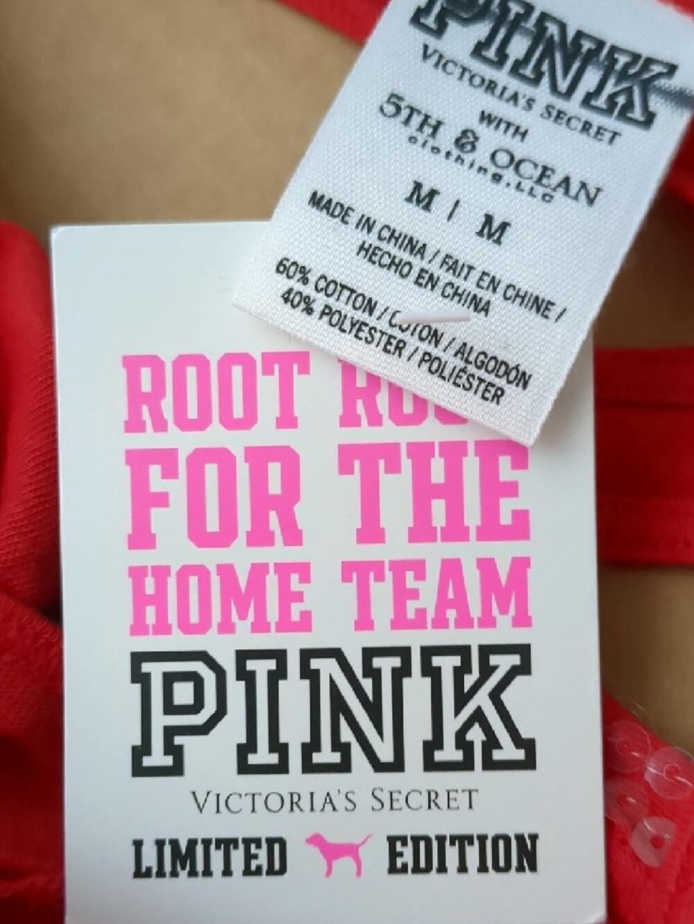 PINK Victoria's Secret Red Halter Tank Top Phillies - Picture 4 of 4